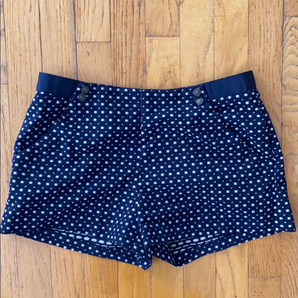Navy & White Shorts